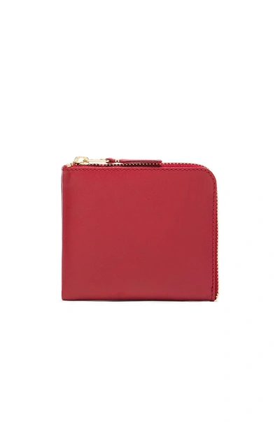 Comme Des Garçons Classic Small Zip Wallet In Red | ModeSens