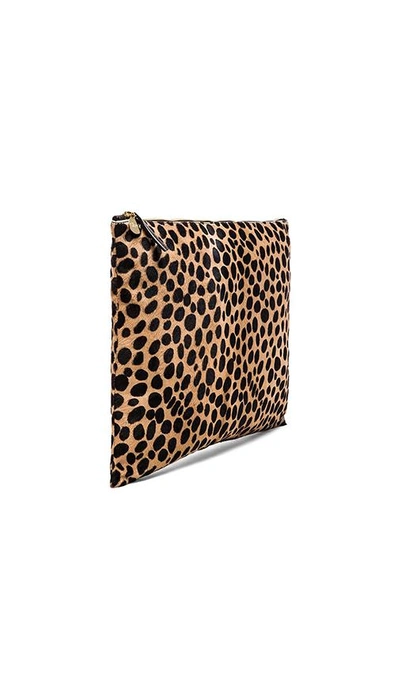 Shop Clare V Oversize Clutch In Brown