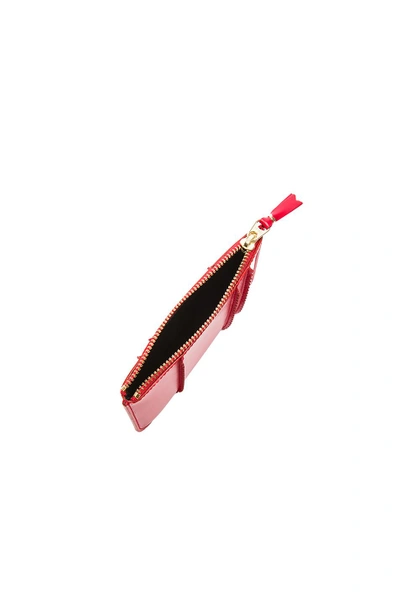 Comme Des Garçons Raised Spike Small Pouch In Red