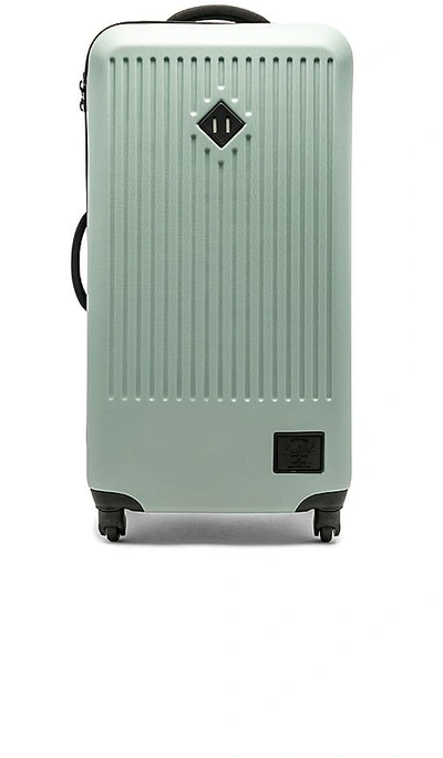 Shop Herschel Supply Co Trade Large Suitcase In Green