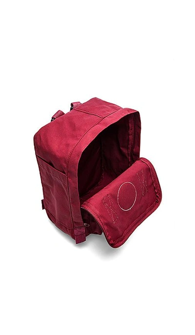 Shop Fjall Raven Kanken Mini In Ox Red