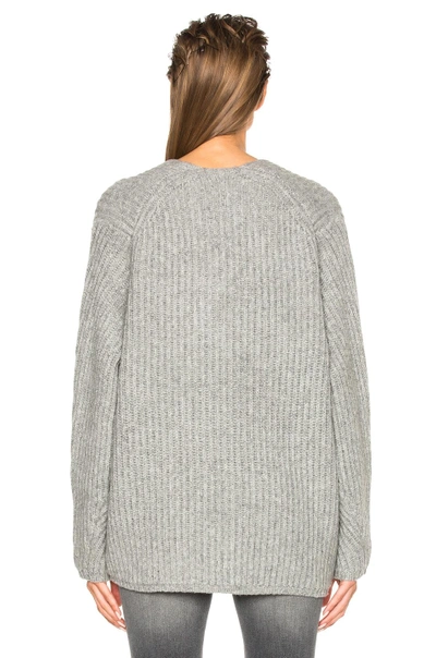 Shop Acne Studios Deborah Sweater In Pale Grey Melange