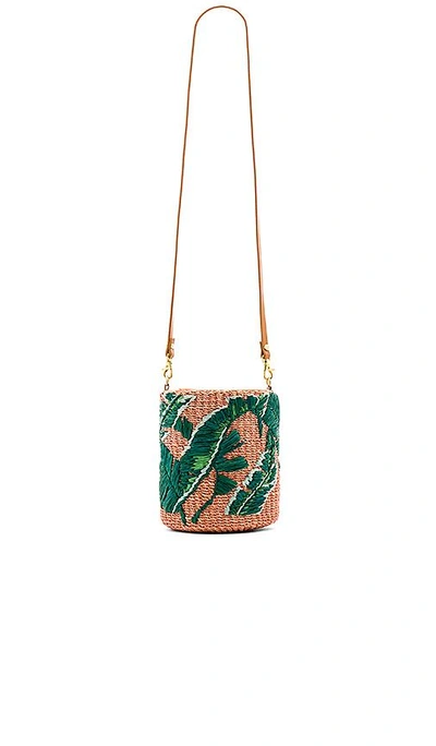 Shop Aranaz Nana Mini Bucket Bag In Green