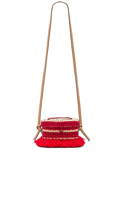 Shop Nannacay Baby Phiphi Tote With Leather Strap In Red