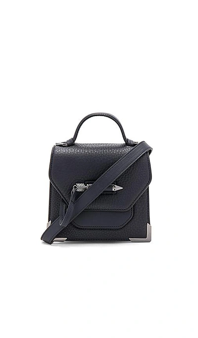 Shop Mackage Rubie Mini Crossbody In Navy