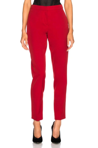 Shop Oscar De La Renta For Fwrd Suit Pants In Red