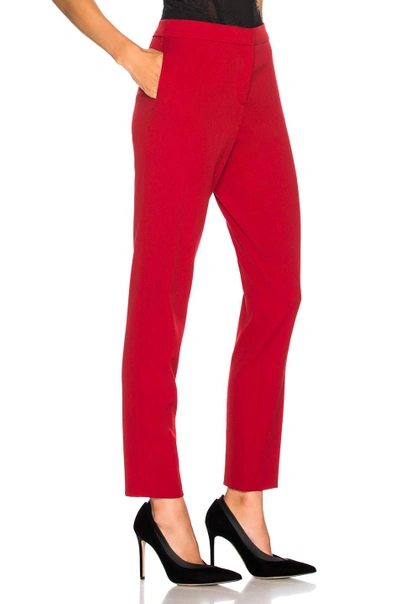 Shop Oscar De La Renta For Fwrd Suit Pants In Red