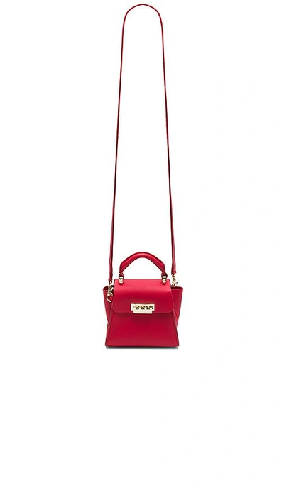 Shop Zac Zac Posen Eartha Iconic Mini Top Handle Bag In Red