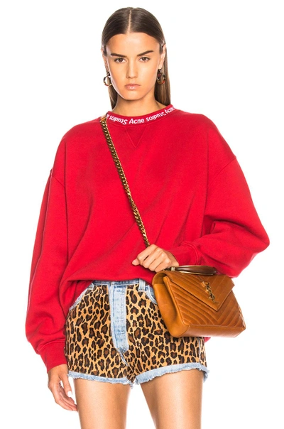 Shop Acne Studios Yana Sweater In Red