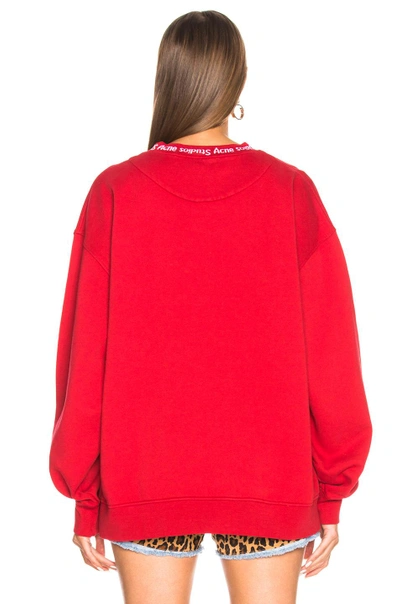 Shop Acne Studios Yana Sweater In Red