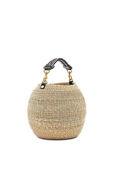 Clare V Pot De Miel Top Handle Straw Basket Bag - Ivory In White