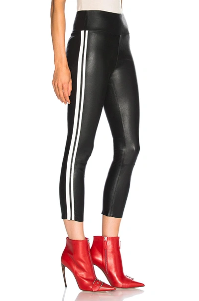 Shop Sprwmn High Waist Capri Leather Legging In Black