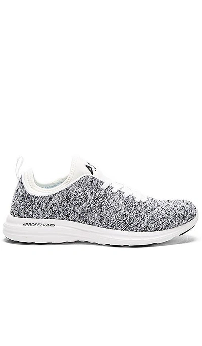 Shop Apl Athletic Propulsion Labs Techloom Phantom Sneaker In White & Cosmic Grey