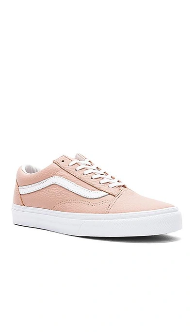 Shop Vans Tumble Leather Old Skool Dx Sneaker In Tan