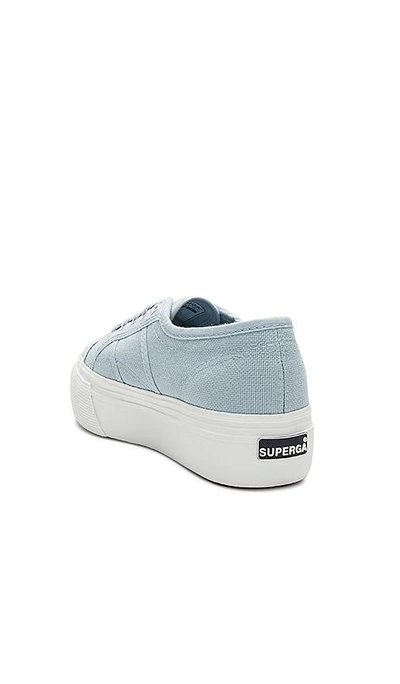 Shop Superga 2790 Platform Sneaker In Blue