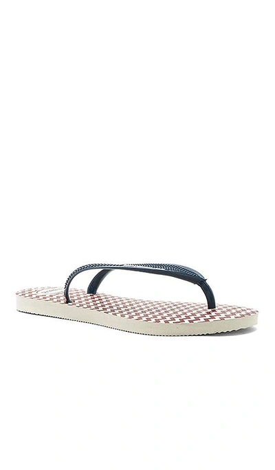 Shop Havaianas Slim Retro Sandal In Navy