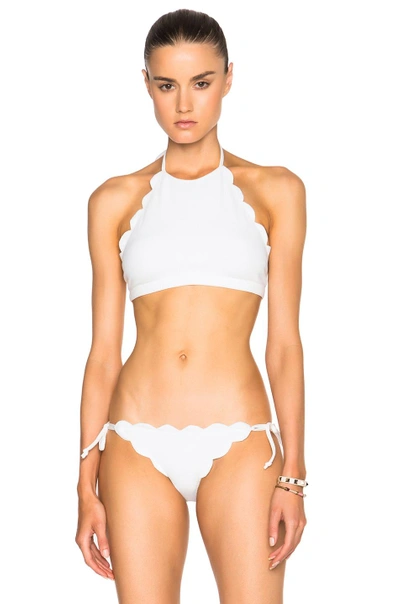 Shop Marysia Swim Mott Bikini Top In White