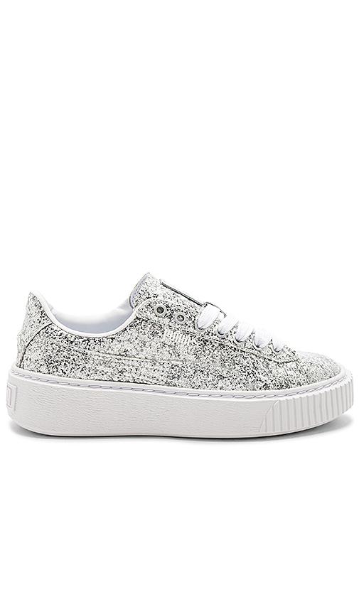 puma basket glitter