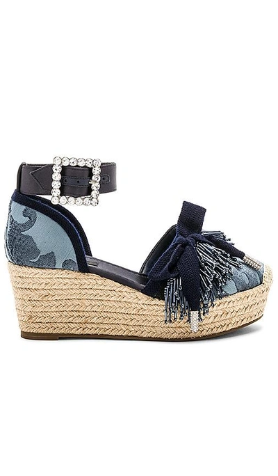 Shop Marc Jacobs Maggie Wedge In Blue