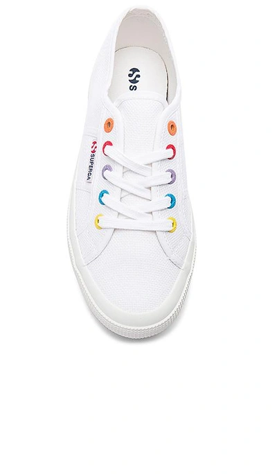Shop Superga 2750 & 2790 Multi Eyelet Sneaker In White
