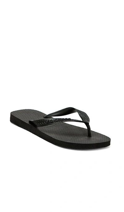 Shop Havaianas Top Flip Flop In Black