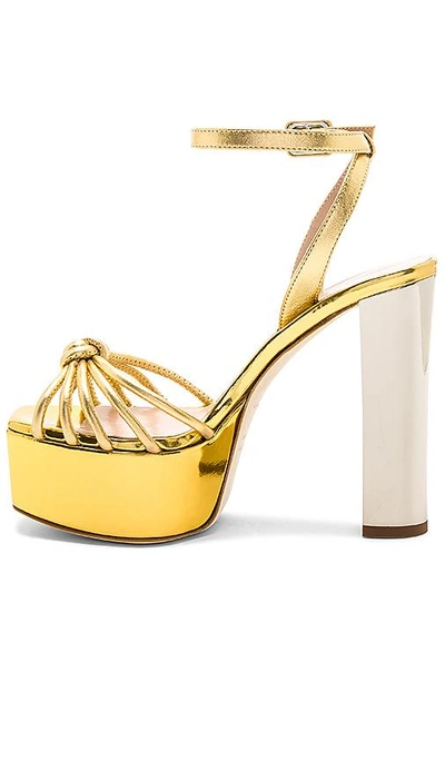 Shop Giuseppe Zanotti Lavinia Platform In Metallic Gold