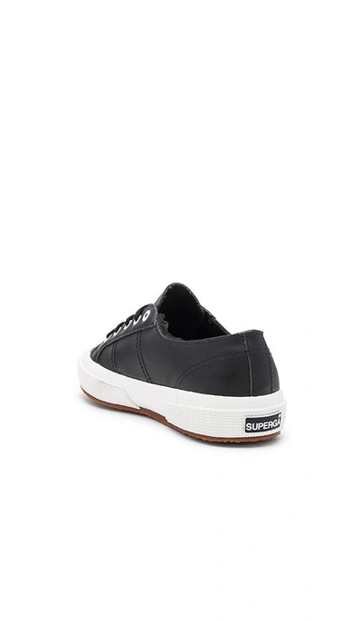 Shop Superga 2750 Cotu Classic Leather Sneaker In Black