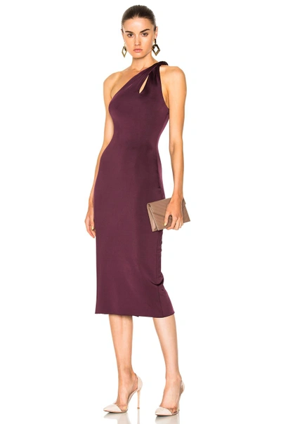 One Shoulder Dress with Twisted Strap