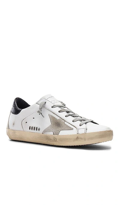 Shop Golden Goose Superstar Sneaker In White, Black & Cream Metal