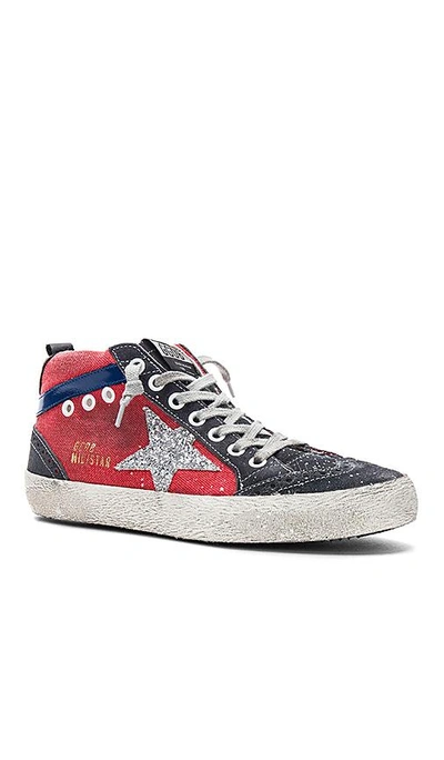 Shop Golden Goose Mid Star Sneaker In Red