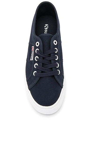 Shop Superga 2790 Platform Sneaker In Navy