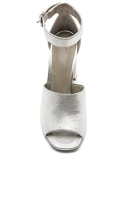 Shop Joie Lahoma Metallic Heel In Metallic Silver
