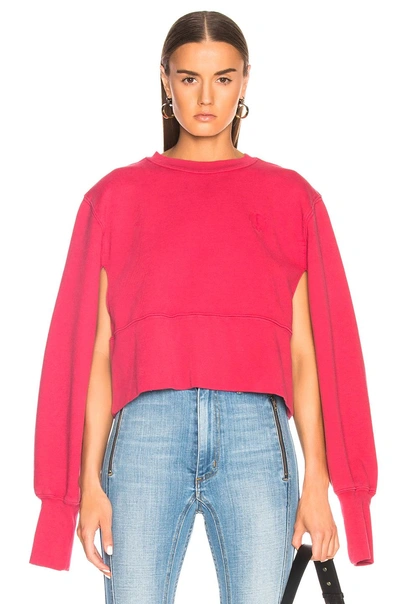 Shop Tre By Natalie Ratabesi Editor Crew Sweatshirt In Red