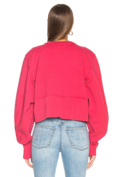 Shop Tre By Natalie Ratabesi Editor Crew Sweatshirt In Red