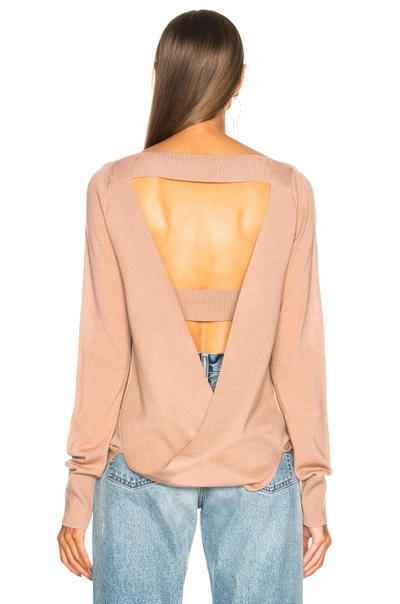 Shop Dion Lee Spiral Loop Sweater In Pink