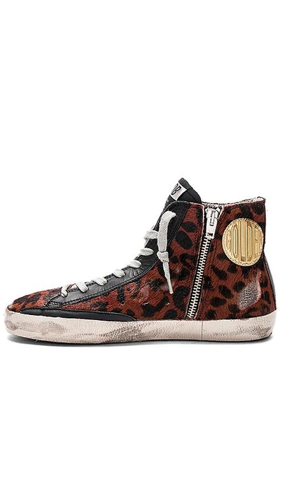 Shop Golden Goose Francy Cow Fur Sneaker In Brown