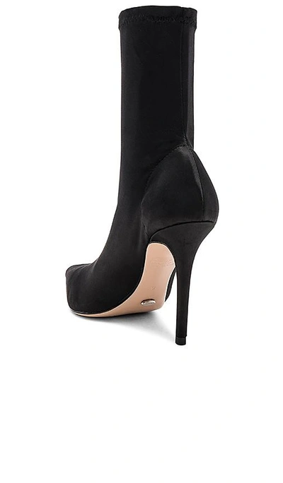 Shop Tony Bianco Davis Bootie In Black Stretch Satin