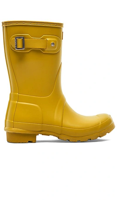 Shop Hunter Original Short Rain Boot In Yellow