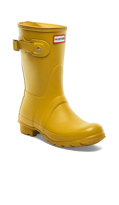 Shop Hunter Original Short Rain Boot In Yellow