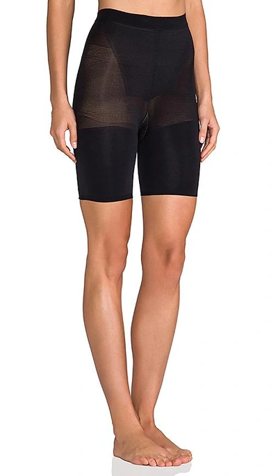 Spanx In-power Line Super Higher Power Tummy Control Shaper In Very Black