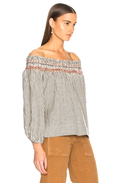 Shop The Great Vista Top In Gray,stripes