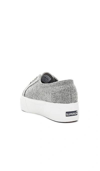 Shop Superga 2790 Polywool Platform Sneaker In Gray
