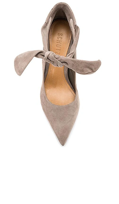 Shop Schutz Delza Heel In Gray