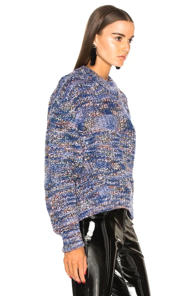 Shop Acne Studios Zora Sweater In Blue,purple