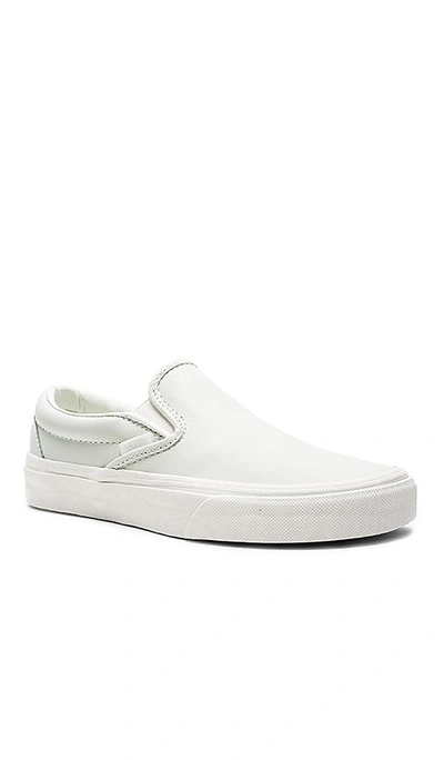 Shop Vans Classic Slip-on Sneaker In Mint