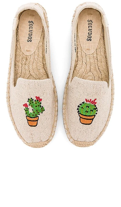 Shop Soludos Cactus Platform In Beige