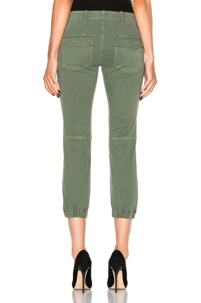 Nili Lotan Tel Aviv Cropped Stretch-cotton Twill Tapered Pants In Camo