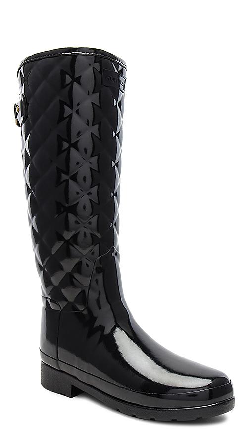 Hunter Original Refined High Gloss Quilted Waterproof Rain Boot In ...