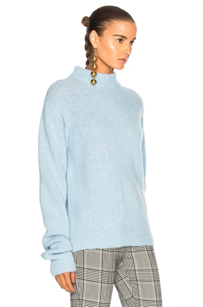 Shop Tibi Cozette Pullover Sweater In Blue