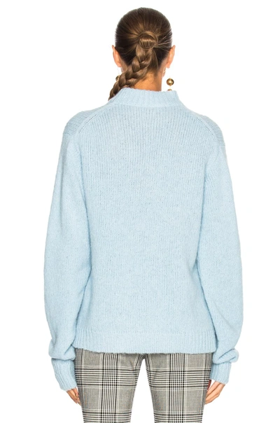 Shop Tibi Cozette Pullover Sweater In Blue
